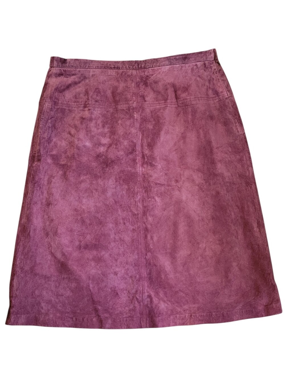 NWT Vtg Terry Lewis Classic Luxuries Burgundy Genuine Leather Skirt Plus Size 20
